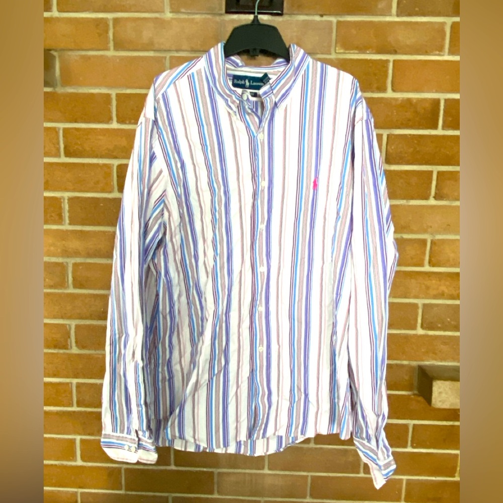 EUC VTG Polo Ralph Lauren Button Down Shirt Men’s XL